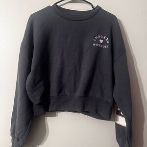 Blueish gray Empower With Love Sweatshirt